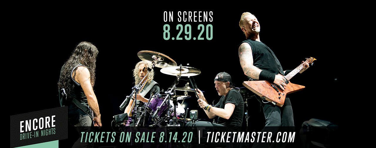 Metallica To Air New Concert At Drive-in Theaters Across The US on August 29th, 2020