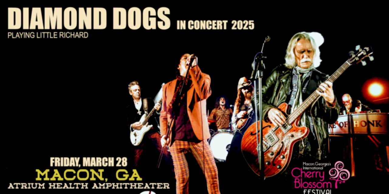 DIAMOND DOGS Pay Honor to Little Richard in his Hometown Macon, GA March 28th at The Cherry Blossom Festival